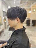 MEN’SHAIRアッシュブラックマッシュパーマ