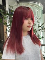 ヘアーアンドメイク ビス(HAIR&MAKE bis) 韓国で流行りのレッドカラー♪