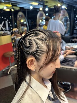 グリッツ (GLITZ) ハートコーンロウ　体育祭　イベントセット