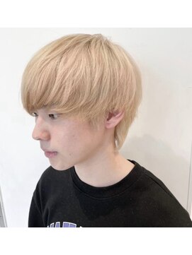 アッシュ 二子玉川店(Ash) ハイトーンマッシュウルフメンズハイトーンカラーハイライト