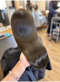 髪質改善ミルクティーベージュレイヤーカット