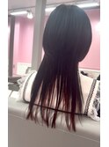 デザインカラー/ウルフカット/クラゲヘアー/ワインレッド/個性的
