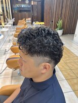 クオリス 上板橋店(QUALIS) 短髪パーマ男前◎社会人向けツーブロック