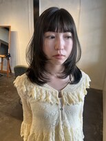 ムード マグ レーベル 南松本(MOOD Mag Label)&nbsp;オンブレグレージュオリーブベージュくびれミディ大人美人