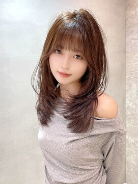 ロンドシェリ 仙台(Lond Cheri) 小顔効果ワンカールレイヤーカット/韓国髪質改善縮毛矯正前髪