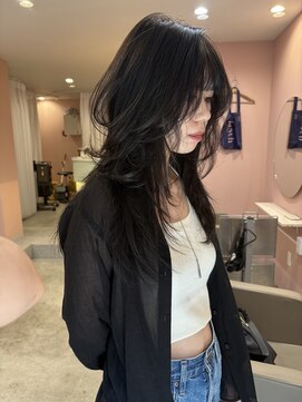 キーチェ 梅田中崎町(keych) レイヤーカット/ミディアム/カラー/縮毛矯正/大阪梅田/中崎町