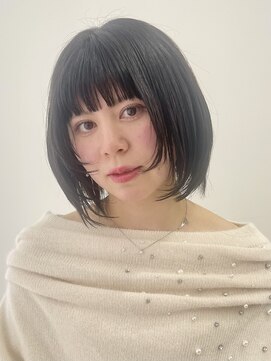 スリーマーク(THREE mark) レイヤーボブ/黒髪ボブ/フェイスレイヤー