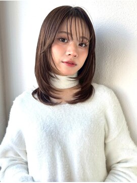 カバーヘア ブリス 北浦和(COVER HAIR bliss) 韓国レイヤーミディアム/ココアブラウン/大人可愛いp北浦和