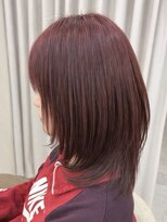 サイクル(CYCLE)&nbsp;伊勢崎/着物へア/ダークアッシュ/ミディアムレイヤーカット