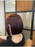 tassel bob×pink color♪　ミニボブ