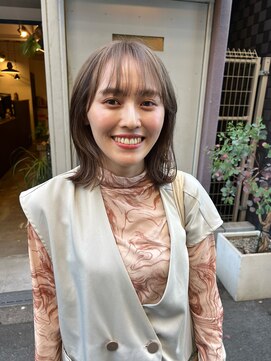 ポーズヘアー 大阪 福島(PAUSE HAIR) 1ブリーチでつくるベージュカラー