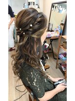 ロカット サロン(Roquat Salon) クラシカルハーフアップアレンジ【ヘアセット 立川/立川南/袴】