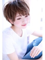 アッシュ小顔ラフショートスタイル【Cloud zero】