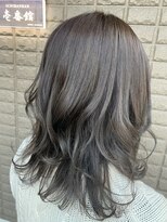 ヘアー アイス カンナ(HAIR ICI Canna)&nbsp;グレーグラデーション×ミディアム×透け感カラー