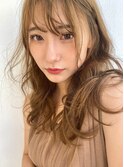 大人可愛いミルクティーベージュとゆるふわルーズウェーブ☆