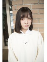 サロンドミルク 原宿(salon de MiLK)&nbsp;【salon de MiLK 原宿】ラベージュ×ツヤサラボブ