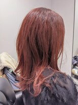 ジエクト 本店(The Ect)&nbsp;夏前トレンドカラー×リアルレッドカラー×ミディアムスタイル