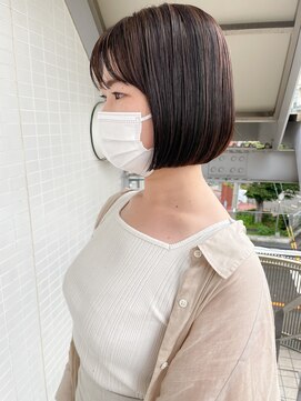 オーシャン(Ocean) ［OCEAN　Hair&Life]ミニボブ/ハイライトカラー/Ａラインボブ