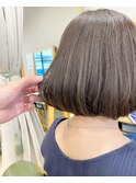 ぱっつんボブ/ショート/ボブ/透明感カラー/20代/30代/40代
