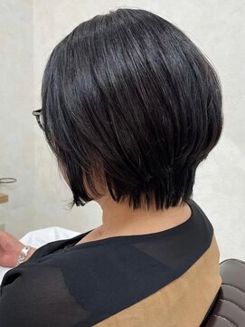 リンド 習志野市 京成大久保(Lind) 大人可愛い20代30代40代前下がりショートボブ丸みショート◎