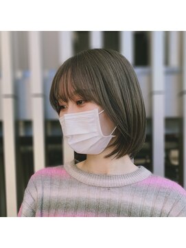 ソコノサロン ハナレ 北千住(socono salon HANARE) 軽めボブ×オリーブグレージュ【北千住美容院HANARE】