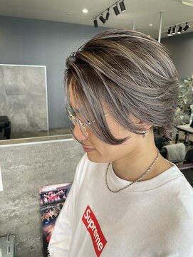 グリッター(GLITTER) ハイライト×センターパート