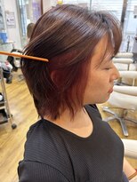 ジャストヘア ラポール 北久里浜店(just hair RAPPOR) 【根岸真奈美】チラ見せイヤリングカラー　ウルフ