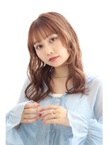 ヘアリゾート ラグーン(hair+resort lagoon) 【10代20代30代】デザインカラー／ツヤ感ピンクベージュ