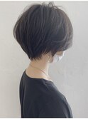 大人可愛い小顔ひし形クビレ丸み20代30代40代大人ショート(蘭)