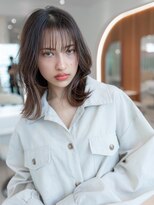 イオ 本厚木(io)&nbsp;韓国レイヤーカットくびれシースルーバング似合わせカット小顔