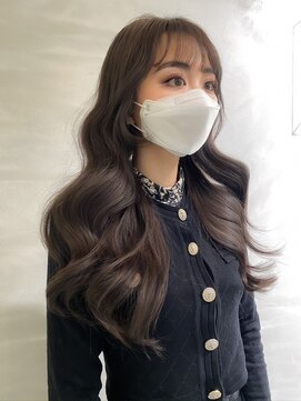 ネモネ バイ ミリー 梅田茶屋町(nemone by milly) 色気たっぷりチョコレートブラウンロング巻き髪スタイル【梅田】