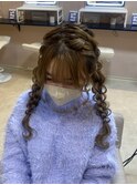 ツイン編み下ろし