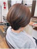 ★ショートボブ×白髪ぼかしカラー★