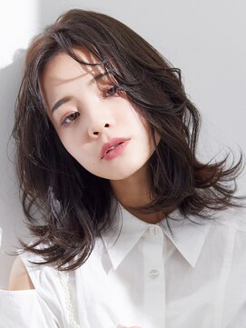 ラフィス ヘアー ピーチ 岡山店(La fith hair peach) 【La fith】暗髪カラー×ダブルレイヤー巻き