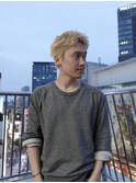 スパイキーショート/金髪/ブロンド/抜きっぱなし/メンズカット