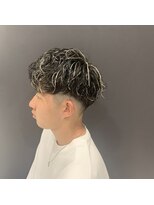 クレオ 片江店(CREO)&nbsp;メンズカットニュアンスパーマハイライト