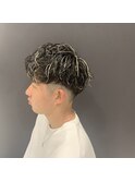メンズカットニュアンスパーマハイライト