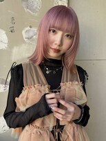 ロジ(loji)&nbsp;ピンクヘア×顔まわりレイヤーボブ