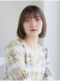 【中野葵穂】バイカルテ ボブ 髪質改善 ベージュ 透明感カラー