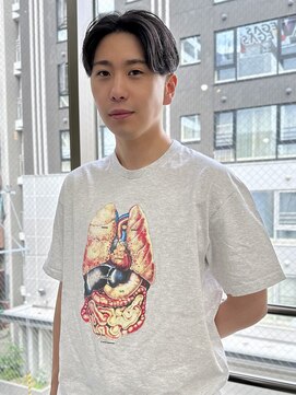 ナゲット(NUGGET) 前下がり×センターパート