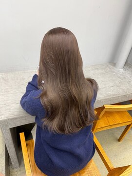 ディジョン 自由ヶ丘(Dijon) 韓国顔まわりレイヤーカットグレージュオリーブベージュブラウン