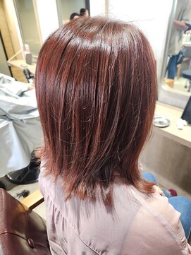 ミエル ヘア 新宿(miel hair) ブリーチなしでもできる暖色カラー【新宿】