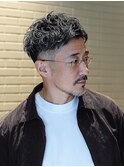 スキンフェード×ツイストパーマ