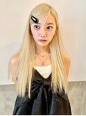 抜きっぱなしブロンド×ロング
