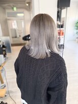 ラナヘアーサロン コウゾウジ(Lana hair salon KOZOJI)&nbsp;ブルーグレージュミディ ブリーチ グレージュ 春日井 春日井駅前