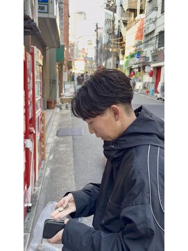 ラナン(Ranun) センターパート×ニュアンスパーマ/神戸元町