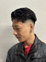 フジヤマバーバーショップ エビス(FUJIYAMA BARBER SHOP ebisu)&nbsp;フェード×オールバックパーマ