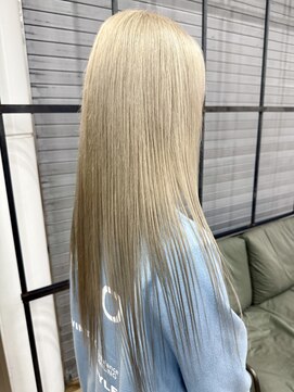 ロックス バイ マグ 松本(rocks BY MAG) 10代20代ハイトーン◎ブリーチブロンド韓国風小顔レイヤー