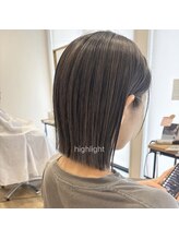 大人気デザインハイライト♪【松本市/ハイライト/髪質改善/インナーカラー/白髪ぼかし】