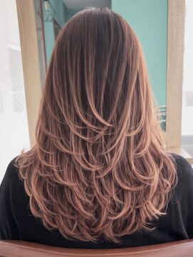 モルト 麻生(molt) 海外　韓国風　ハイレイヤーカット　バレイヤージュ